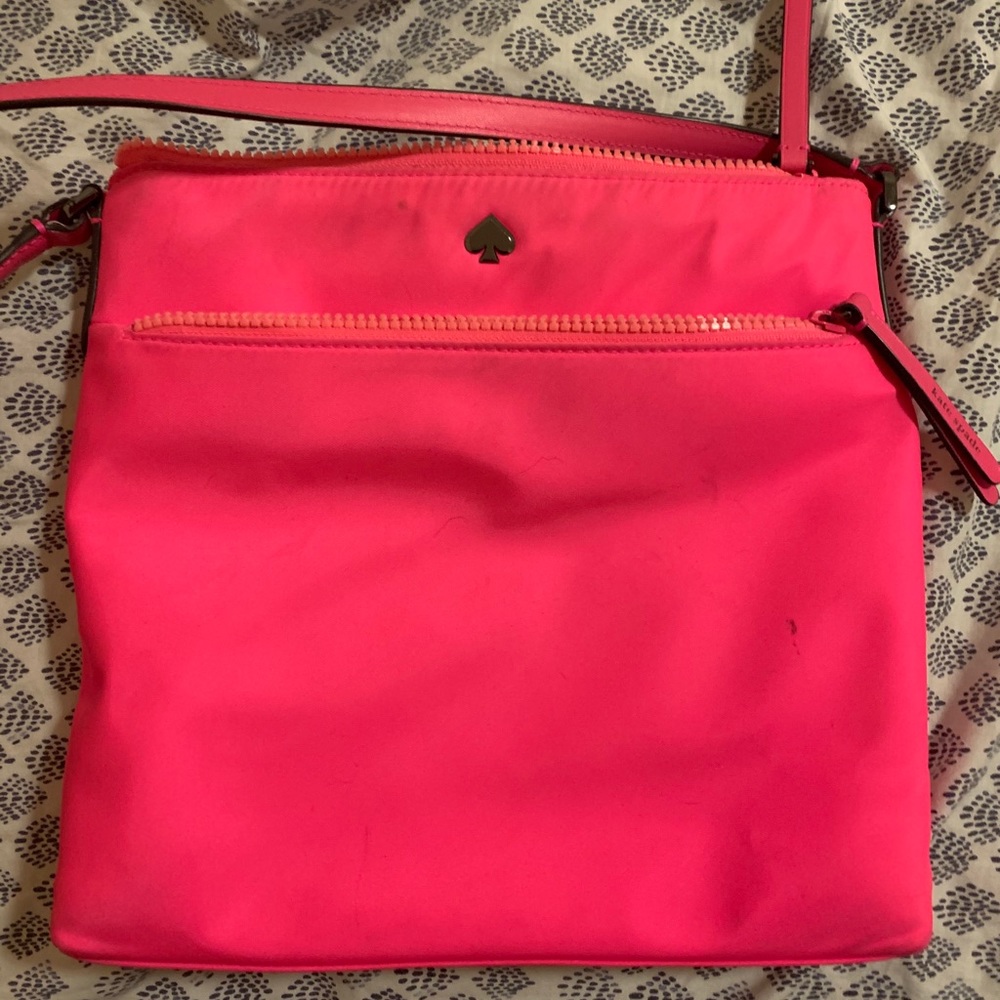 Neon pink Kate Spade bag